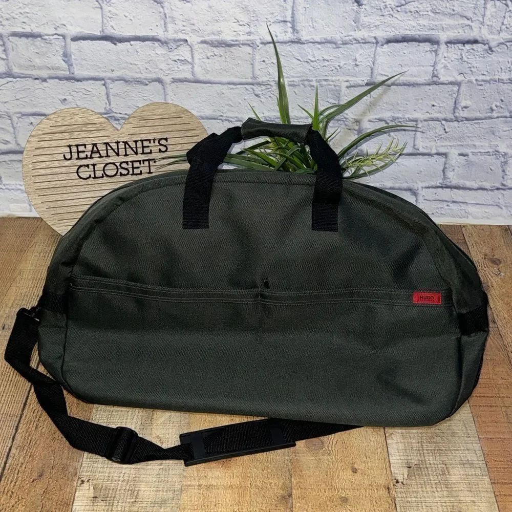 Hugo Boss Bag Olive Green Weekend Holdall Sports Gym Travel Duffle Bag